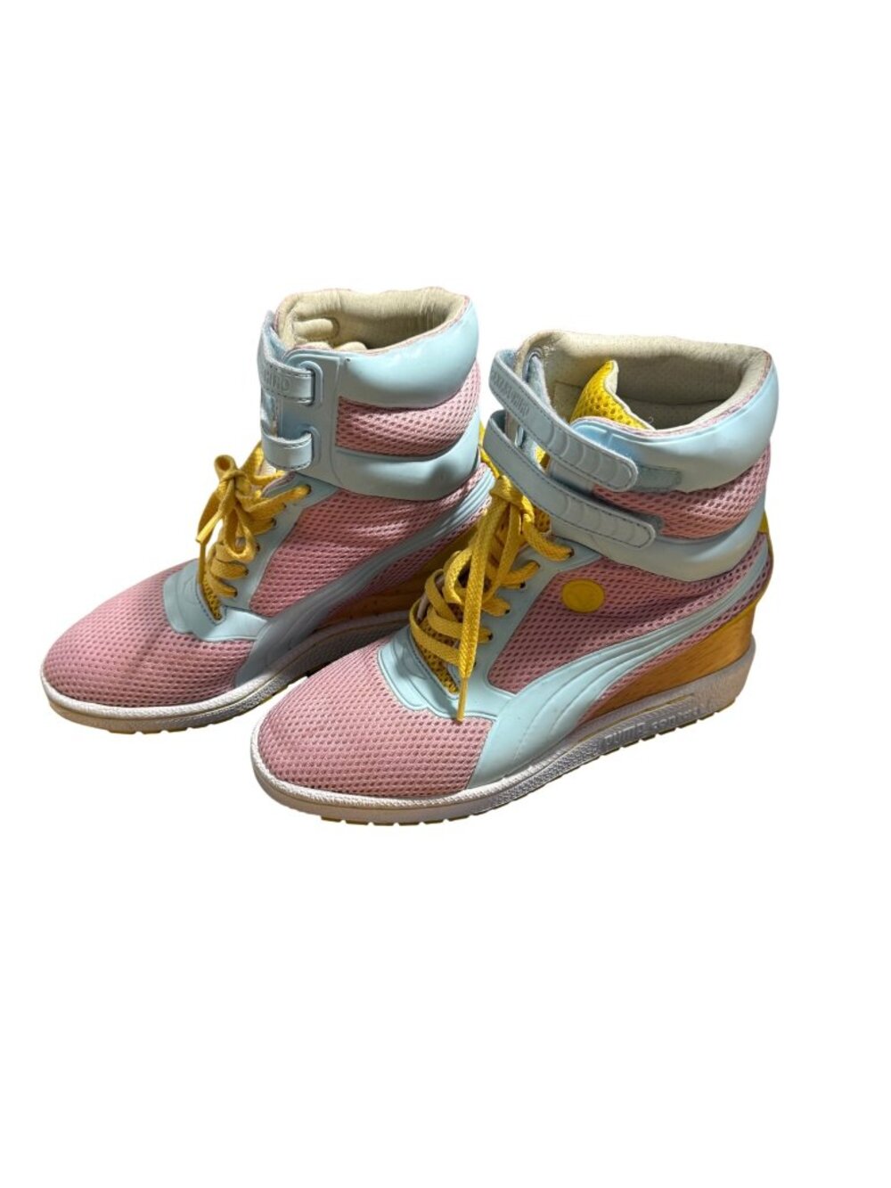 PUMA x Mihara Yasuhiro MY-77 D2 Pink High Top Sneakers Womens 8.5 Mesh Shoes